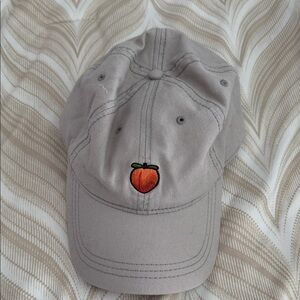 American Eagle Outfitters Gray Cap with Peach Embroidery